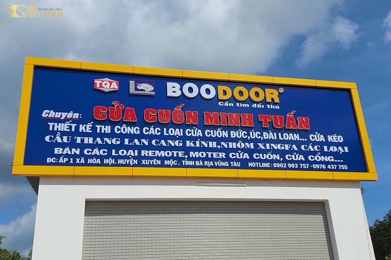 Biển quảng cáo vật liệu xây dựng dễ quan sát