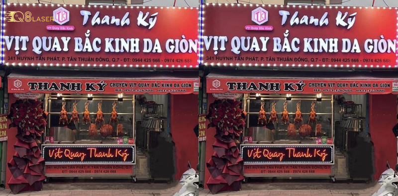 Biển quảng cáo vịt quay phù hợp quán nhỏ