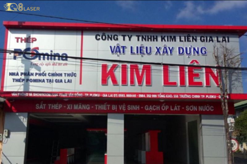 Biển quảng cáo xây dựng chắc chắn, bền màu