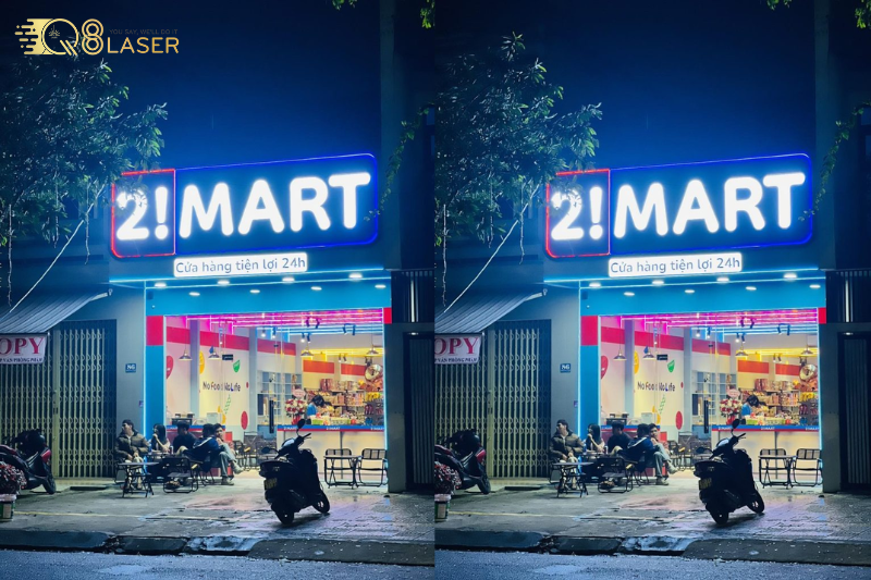 Biển siêu thị mini phong cách hiện đại