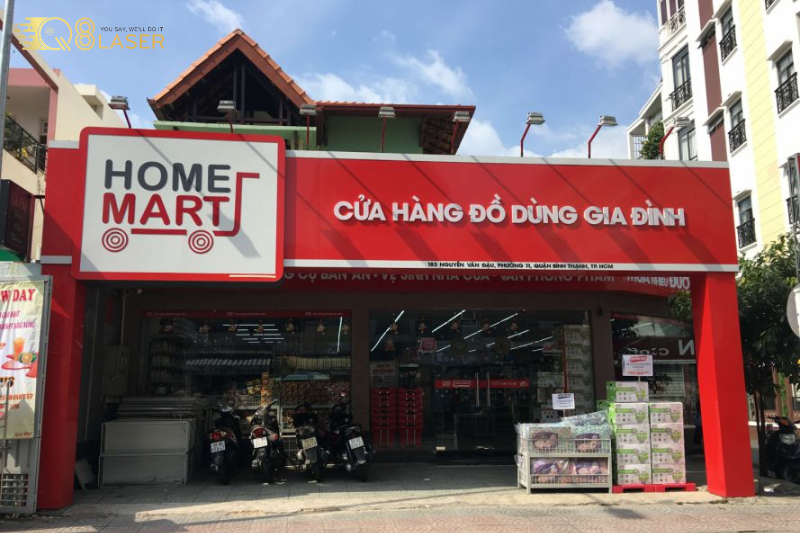 Biển siêu thị thiết kế đơn giản đẹp