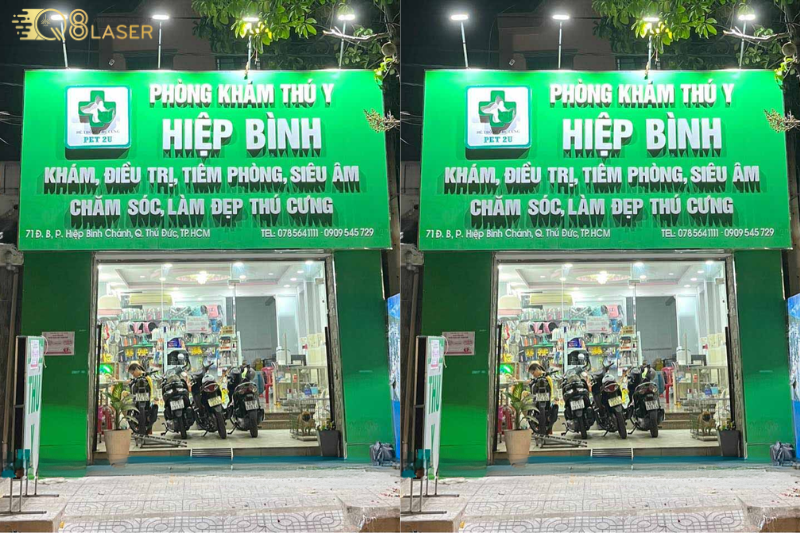 Biển thuốc thú y chắc chắn, sử dụng lâu dài.