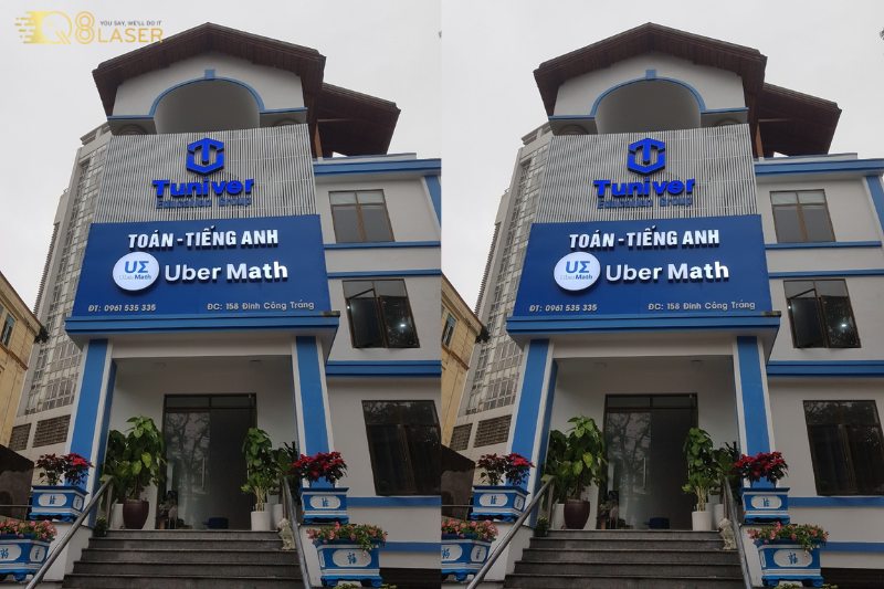 Biển trung tâm tiếng Anh phù hợp nhiều mặt tiền