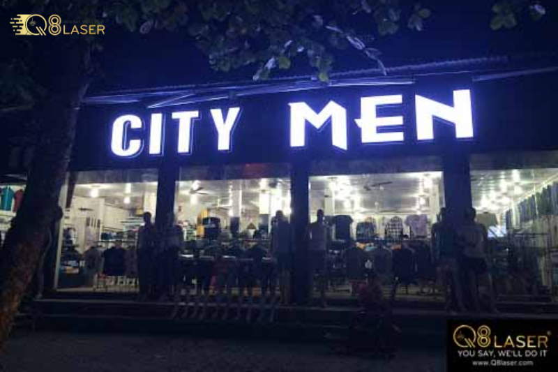 Biển vẫy alu âm bản thu hút khách qua đường