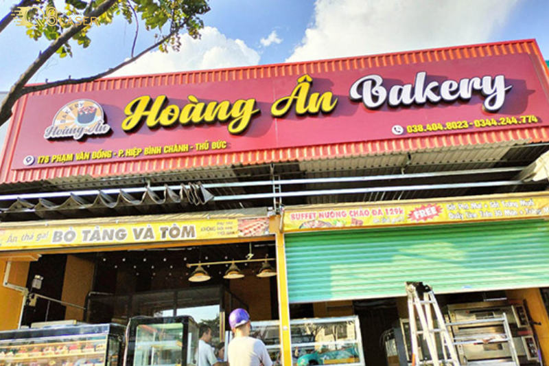 Biển vẫy bánh sinh nhật nhỏ gọn, dễ nhận biết