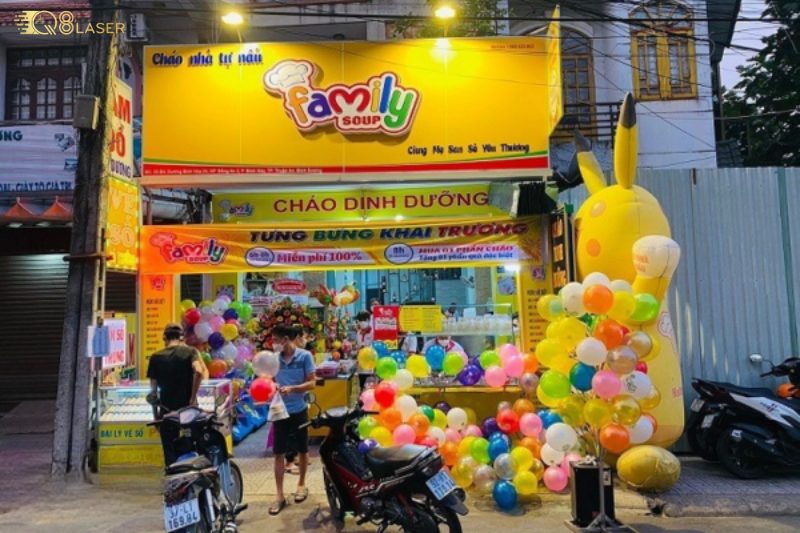 Biển vẫy cháo dinh dưỡng nhỏ gọn, dễ lắp đặt