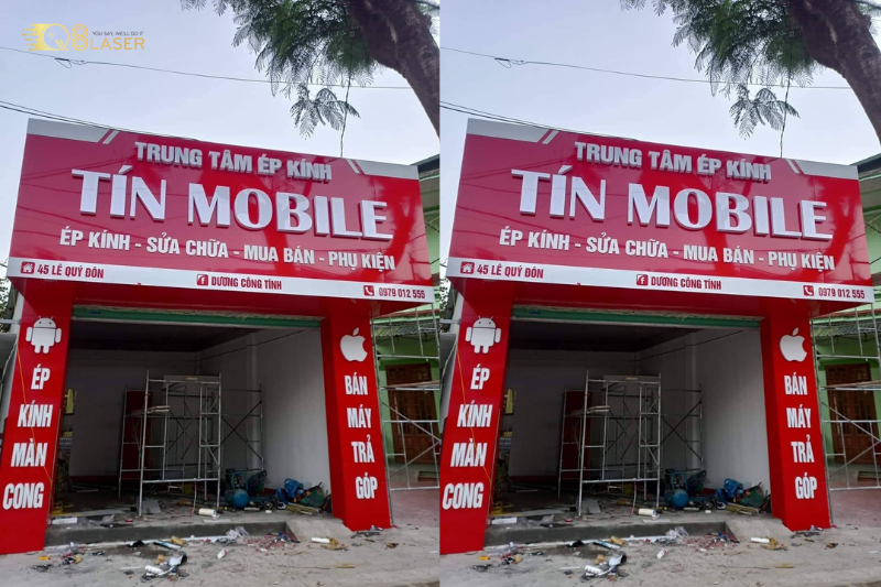 Biển vẫy điện thoại nhỏ gọn, dễ thu hút ánh nhìn