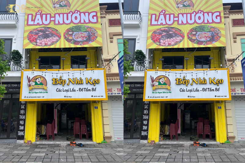 Biển vẫy đồ nướng sáng rõ cả ngày lẫn đêm