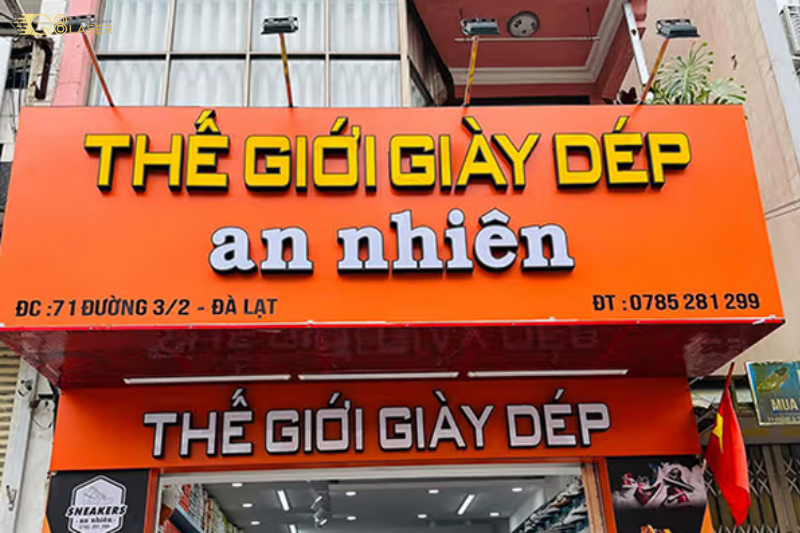 Biển vẫy giày dép thiết kế theo yêu cầu