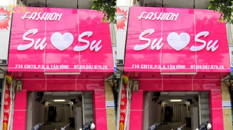 Biển vẫy màu hồng xinh xắn, dễ nhận diện từ xa