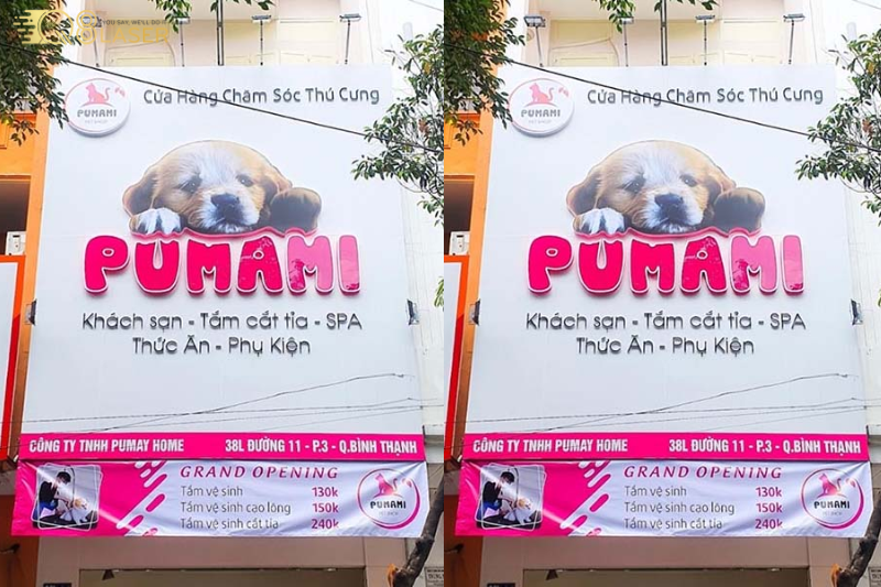 Biển vẫy thuốc thú y dễ thi công.