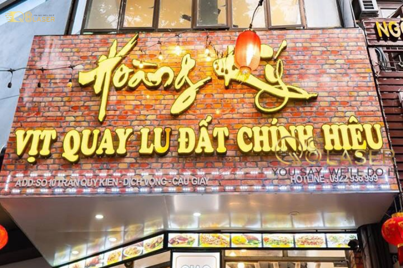 Biển vịt quay phù hợp quán bán mang đi