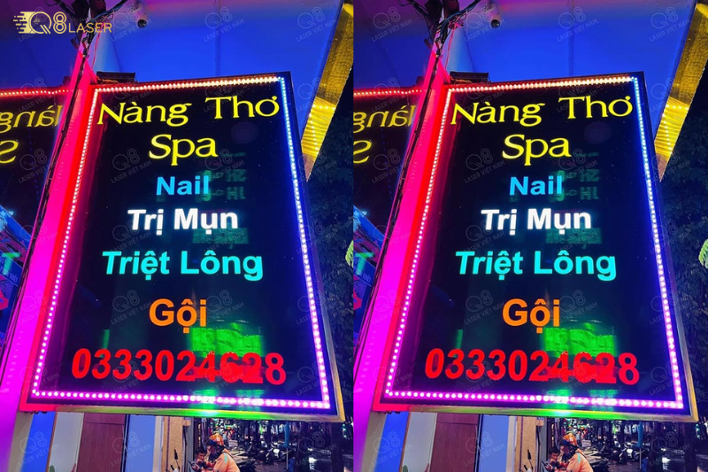 Chữ phát sáng hiện đại, tinh xảo