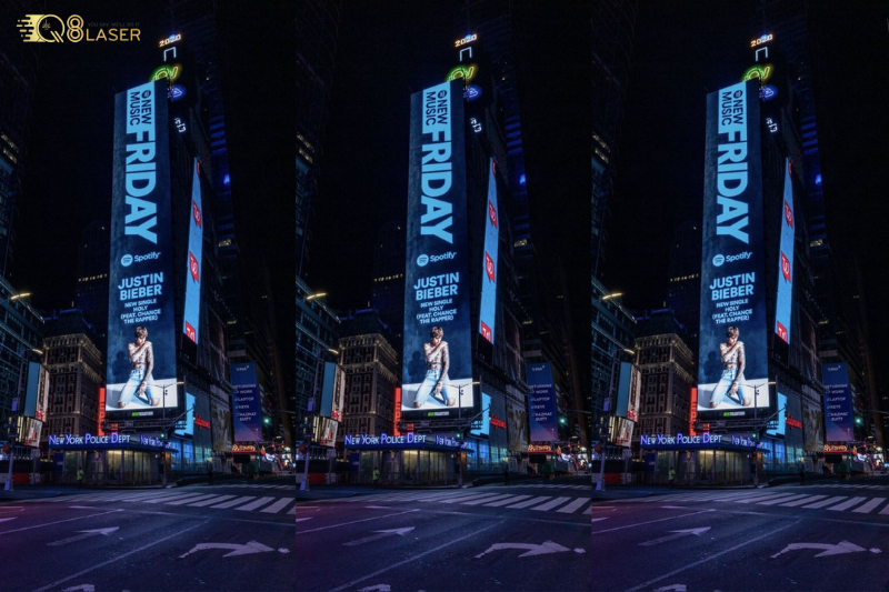 Chữ quảng cáo phát sáng ánh sáng mạnh