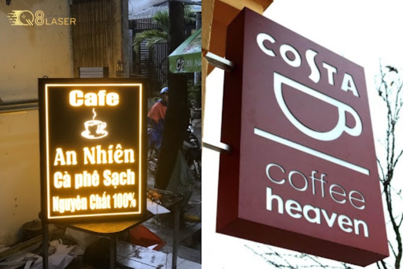 Hộp đèn alu âm bản thi công chuẩn nét