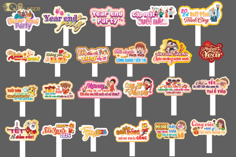 Khẩu hiệu cầm tay tạo điểm nhấn sự kiện