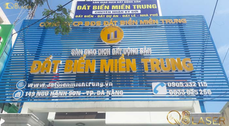 Làm biển bán đất bền đẹp, bảng hiệu bất động sản nổi bật.