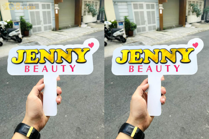 Làm hashtag cầm tay theo yêu cầu