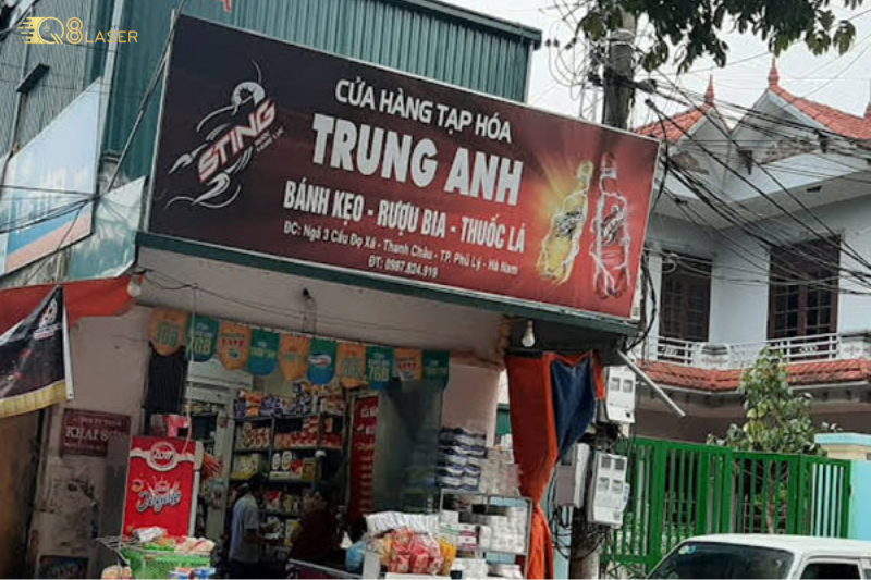 Mẫu bảng hiệu cửa hàng tạp hóa đẹp