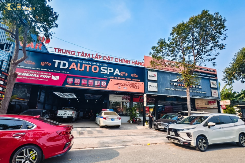 Mẫu bảng hiệu gara ô tô phong cách hiện đại