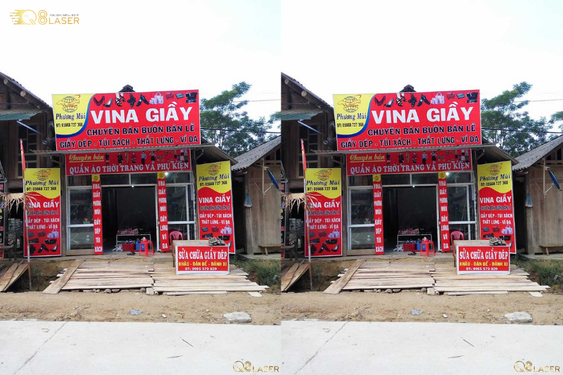 Mẫu bảng hiệu giày dép thu hút khách