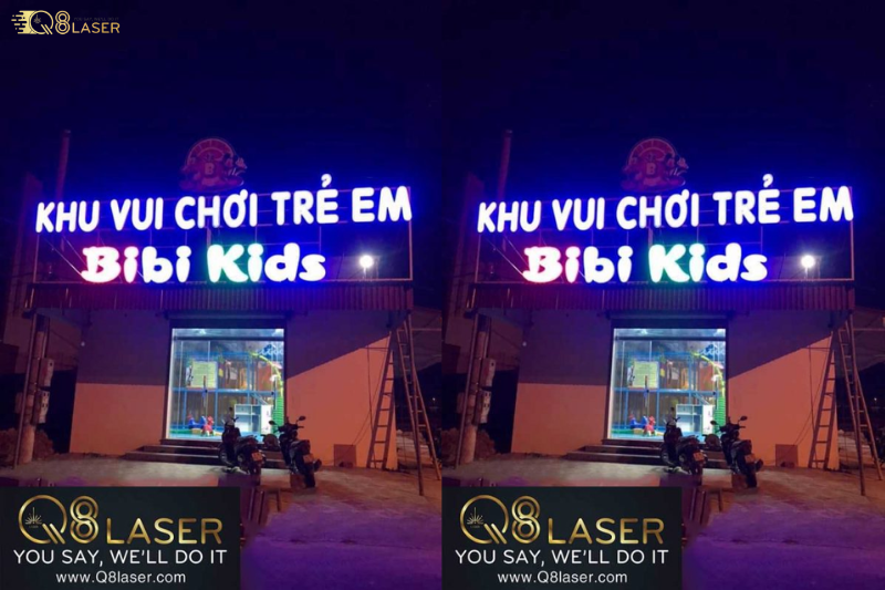 Mẫu bảng hiệu khu vui chơi trẻ em đáng yêu