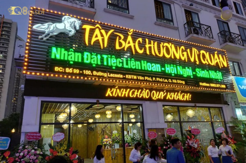 Mẫu bảng hiệu quán nhậu đẹp phong cách gần gũi, dễ nhớ