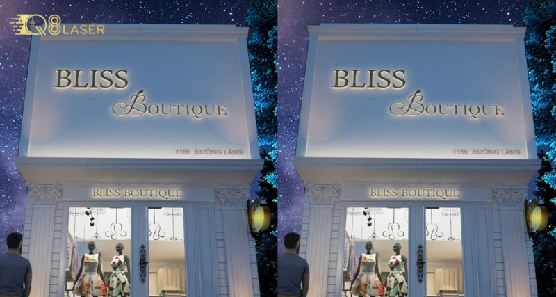 Mẫu bảng hiệu shop quần áo đẹp phù hợp nhiều mô hình