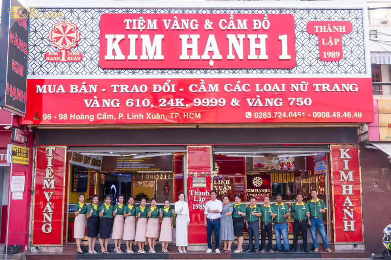 Mẫu bảng hiệu tiệm vàng đẹp, bền màu