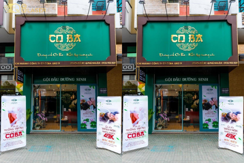 Mẫu biển gội đầu thiết kế hài hòa