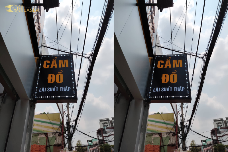 Mẫu biển hiệu cầm đồ đẹp phù hợp cả ban ngày lẫn ban đêm