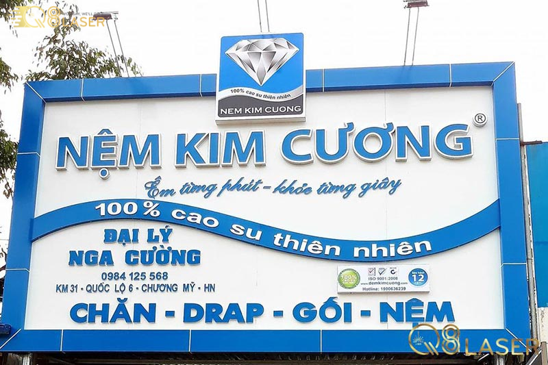 Mẫu biển quảng cáo chăn ga gối đệm đẹp, dễ đọc
