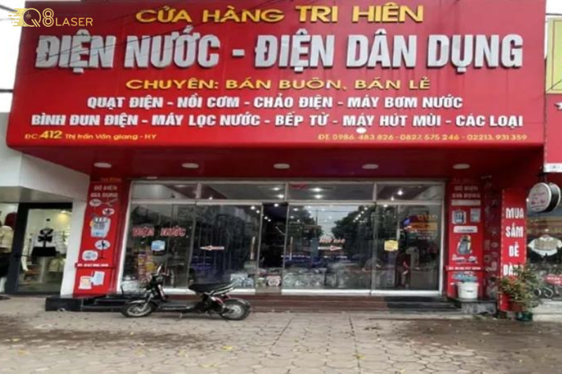 Mẫu biển quảng cáo điện dân dụng thu hút khách