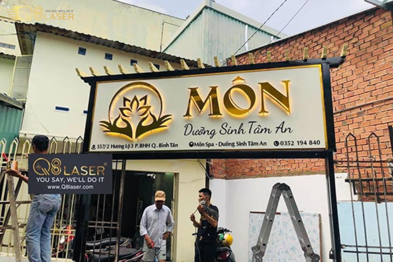 Mẫu biển quảng cáo gội đầu dưỡng sinh thu hút