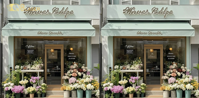 Mẫu biển quảng cáo hoa tươi