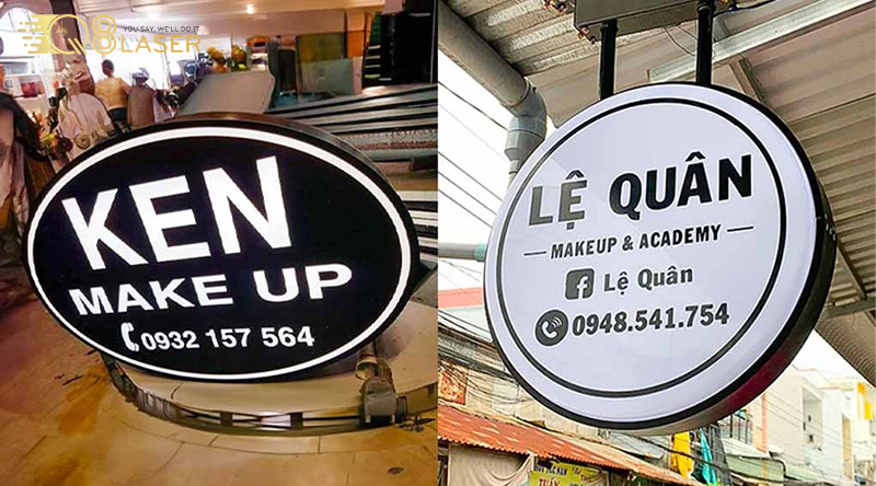 Mẫu biển quảng cáo makeup ấn tượng