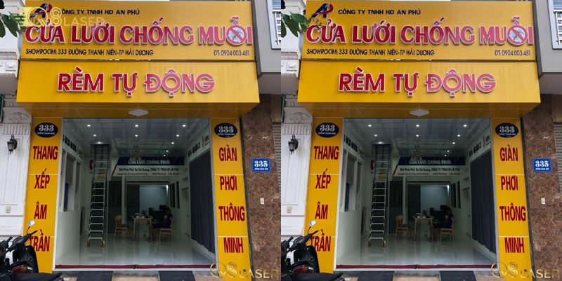 Mẫu biển quảng cáo rèm cửa hiện đại, phù hợp mặt tiền