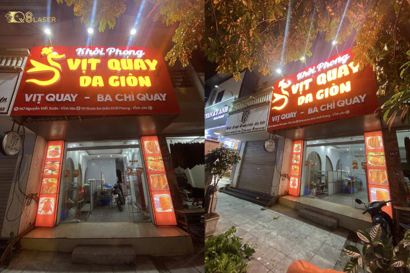 Mẫu biển quảng cáo vịt quay nổi bật, dễ hút khách