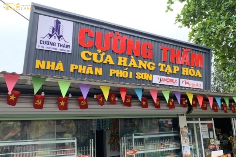 Mẫu bảng hiệu tạp hóa đẹp, thực tế