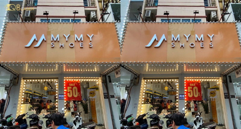 Mẫu biển vẫy giày dép nổi bật ban ngày