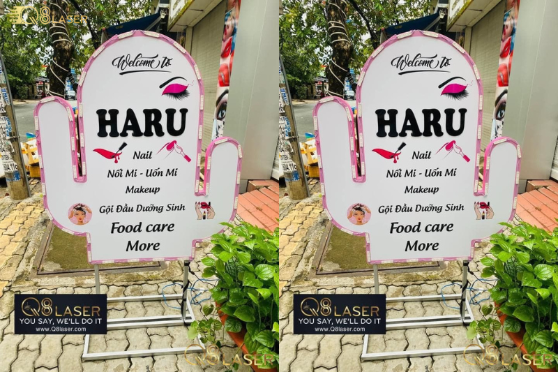 Thiết kế bảng hiệu đứng theo yêu cầu