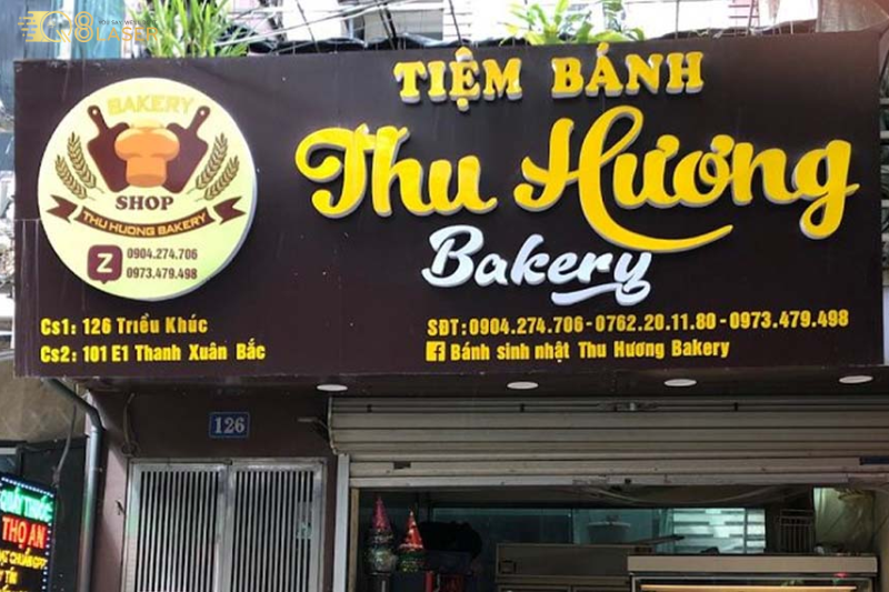 Thiết kế bảng hiệu tiệm bánh, biển quảng cáo bánh sinh nhật
