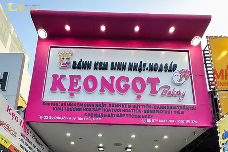 Thiết kế bảng hiệu tiệm bánh kem chuyên nghiệp