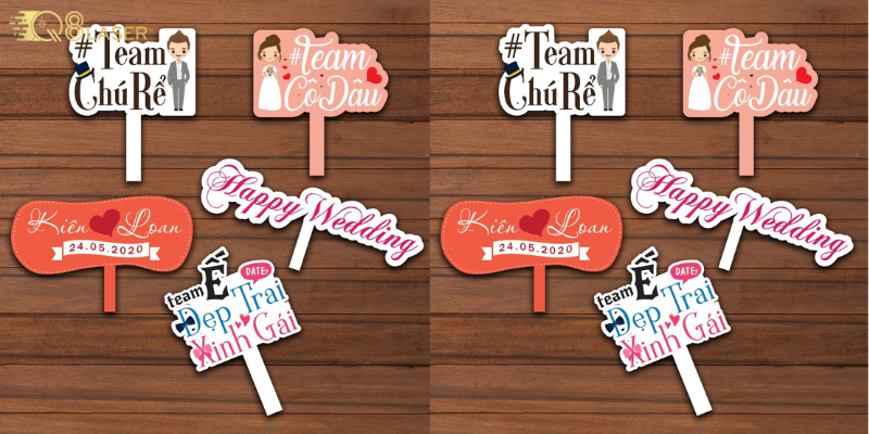 Thiết kế hashtag cầm tay theo concept sự kiện