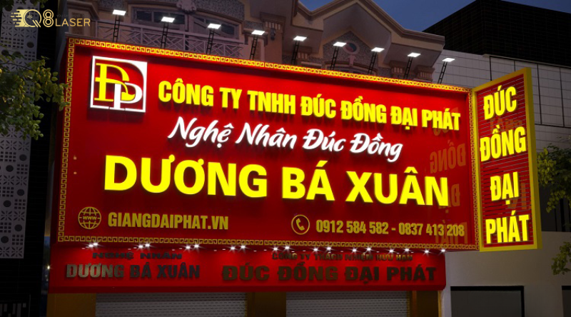 Thiết kế quảng cáo vàng tinh tế, đẳng cấp