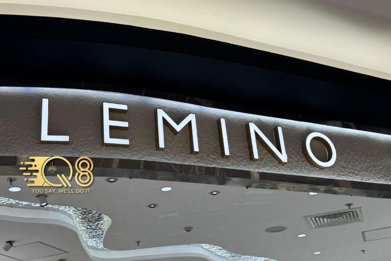 Bảng hiệu chữ inox trắng bóng