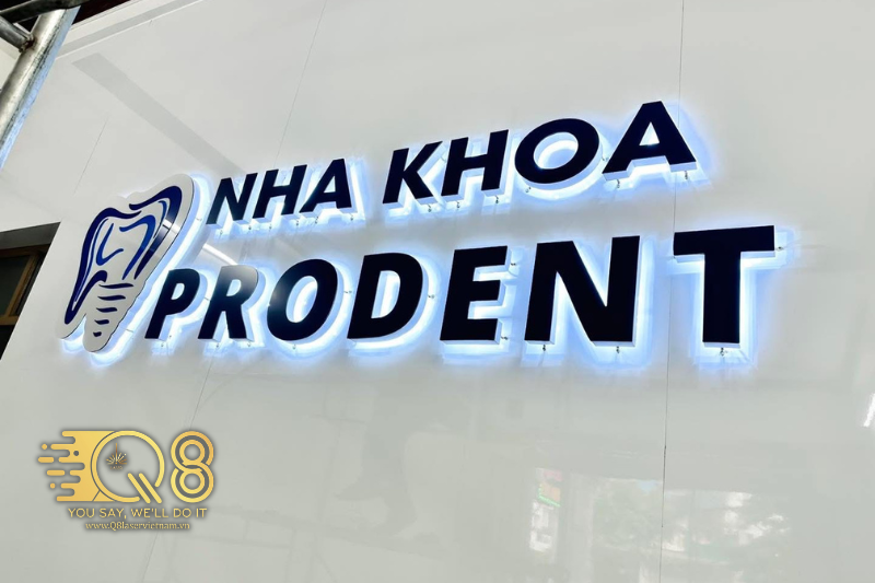 Bảng hiệu chữ ĩn trắng gương sang trọng