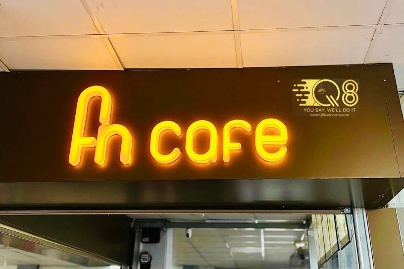 Bảng hiệu chữ inox vàng hồng