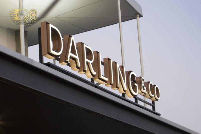 Chữ inox màu đồng bèn đẹp ngoài trời