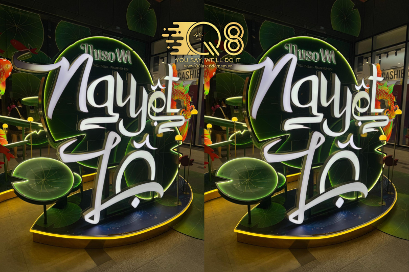 Chữ inox trắng xước cho thẩm mỹ